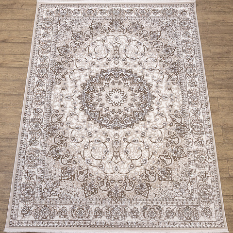 Российский прямой бежевый ковер премиум 20134